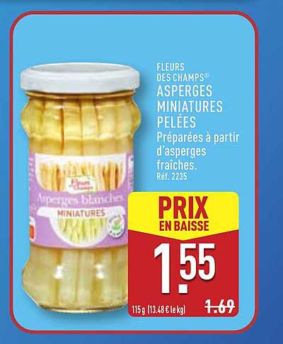 ASPERGES MINIATURES PELÉES