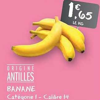 BANANE Origine ANTILLES