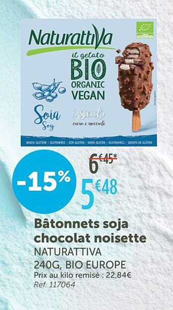 Bâtonnets soja chocolat noisette
