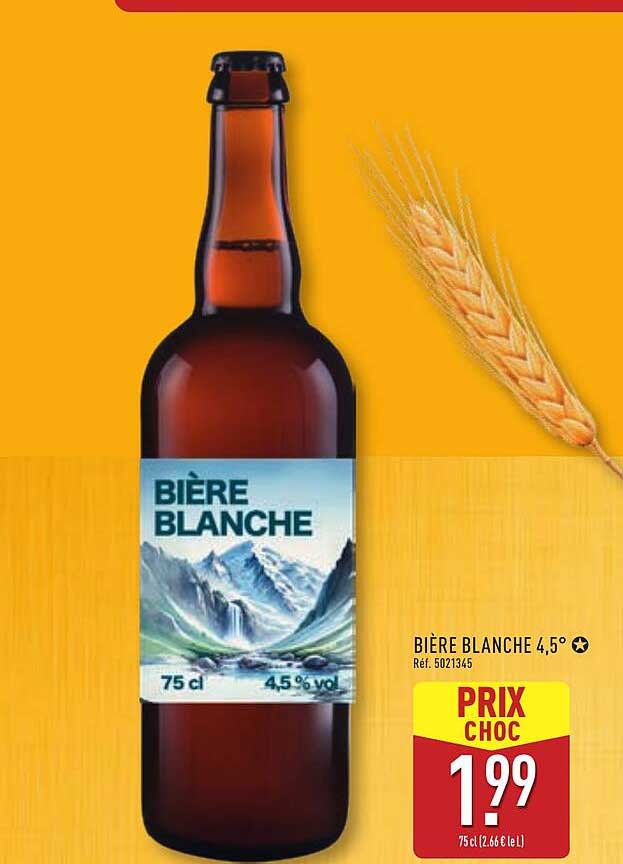 Bière Blanche 4,5°