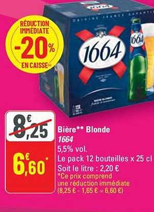 Bière** Blonde 1664