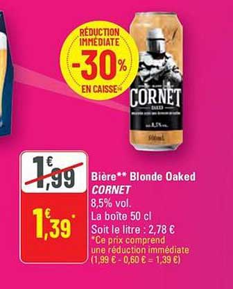 Bière** Blonde Oaked CORNET