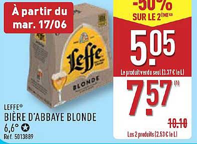 Bière d’Abbaye Blonde Leffe
