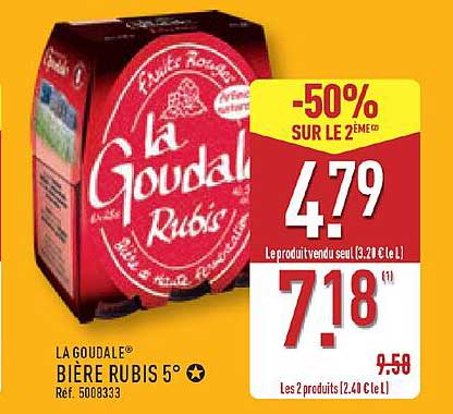 Bière Rubis 5°