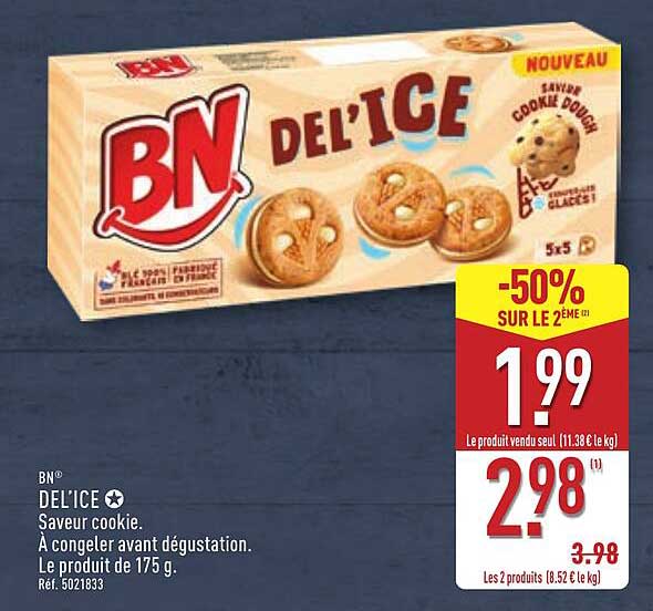 BN DEL'ICE - Saveur cookie