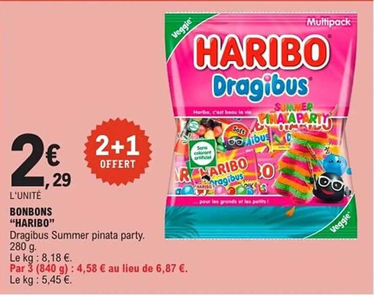 BONBONS "HARIBO" Dragibus Summer pinata party.