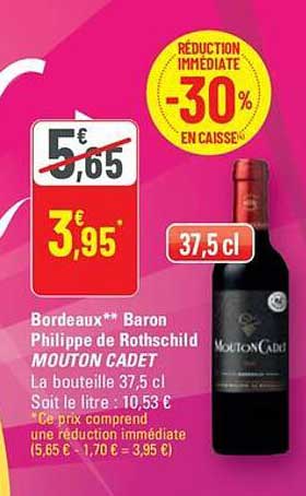 Bordeaux** Baron Philippe de Rothschild MOUTON CADET