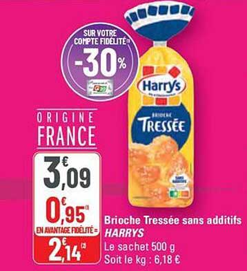 Brioche Tressée sans additifs HARRYS