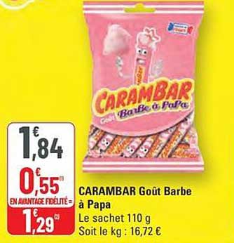 CARANBAR Goût Barbe à Papa