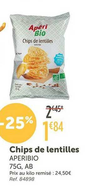 Chips de lentilles