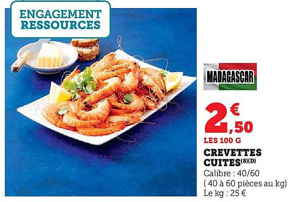 CREVETTES CUITES  (8/10)