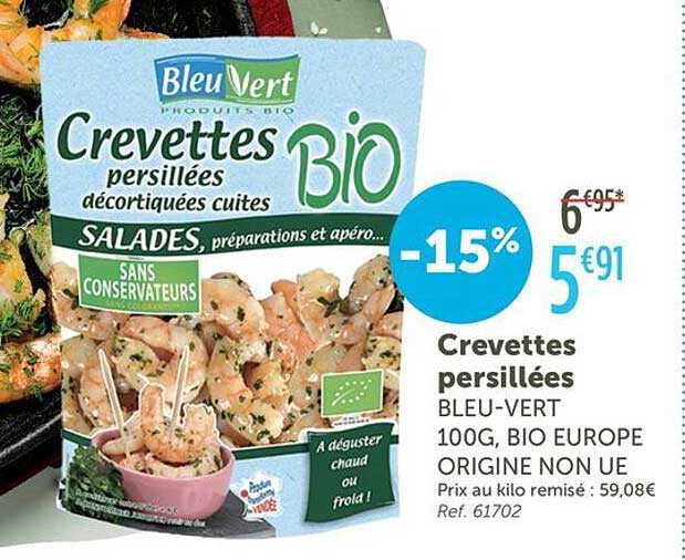 Crevettes persillées