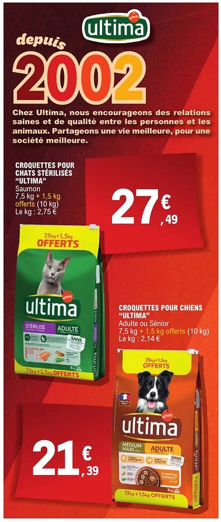 CROQUETTES POUR CHATS STÉRILISÉS "ULTIMA"