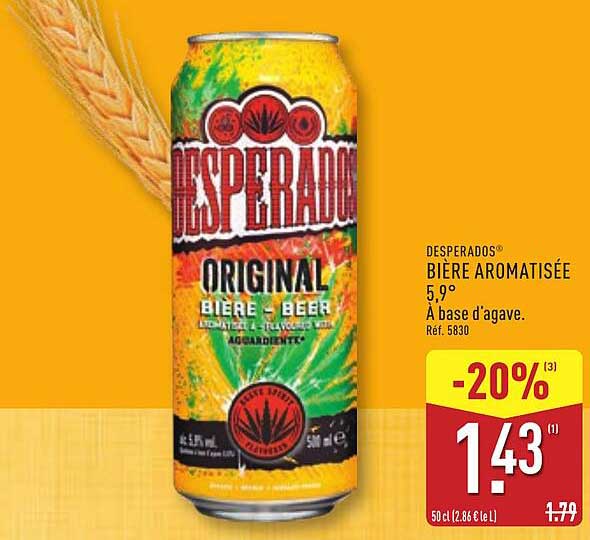 DESPERADOS® BIERRE AROMATISÉE 5,9°