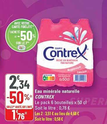 Eau minérale naturelle CONTREX