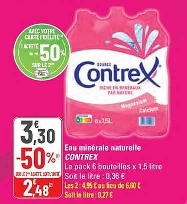 Eau minérale naturelle CONTREX