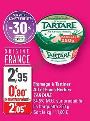 Fromage à Tartiner Ail et Fines Herbes