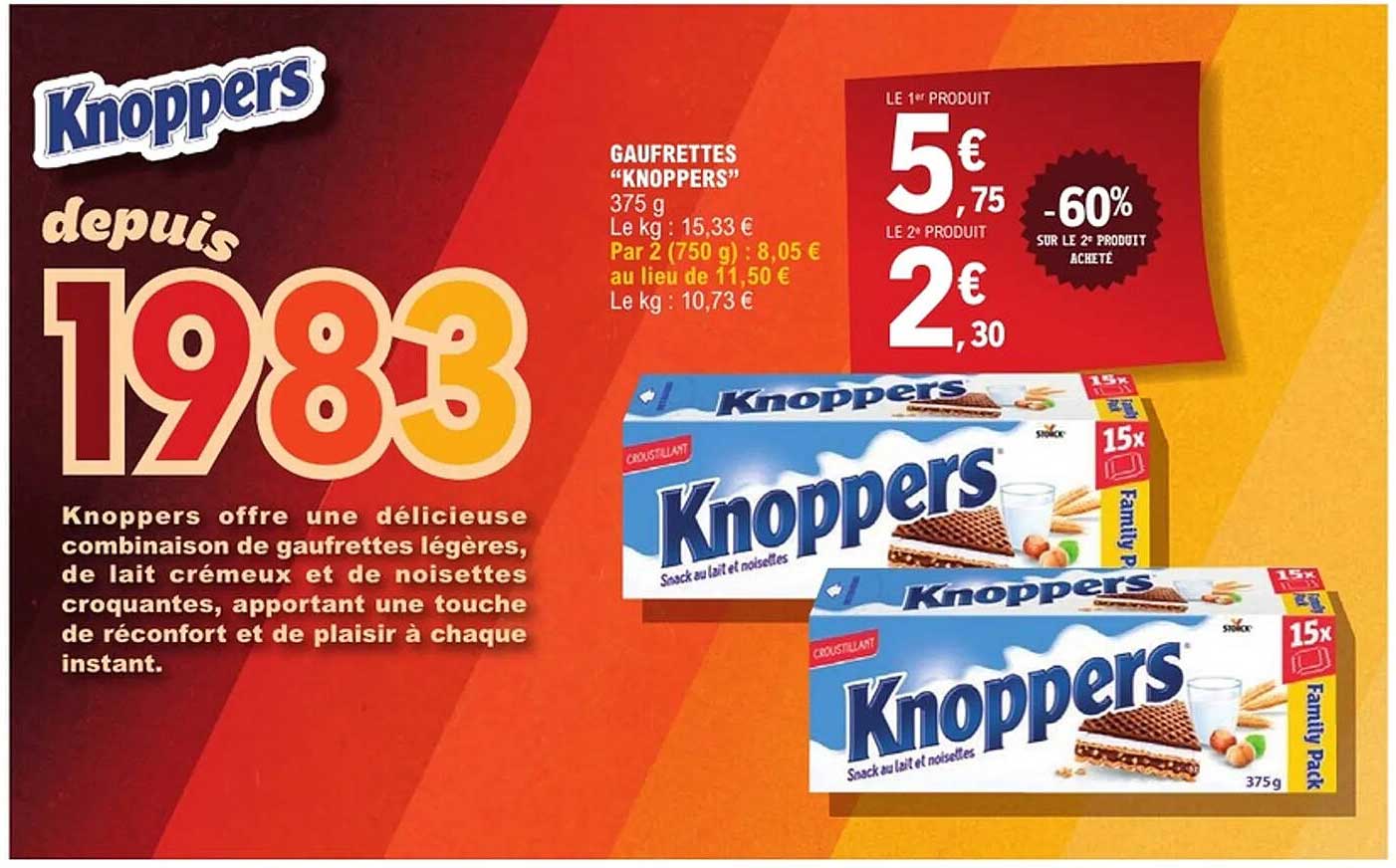 GAUFRETTES "KNOPPERS"
