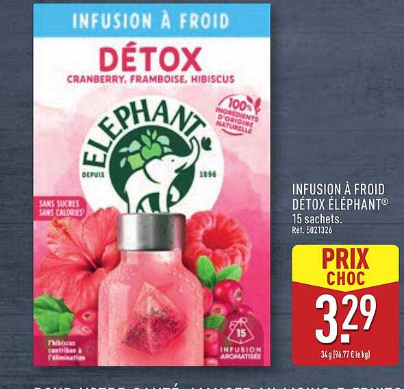 INFUSION À FROID DÉTOX ÉLÉPHANT®