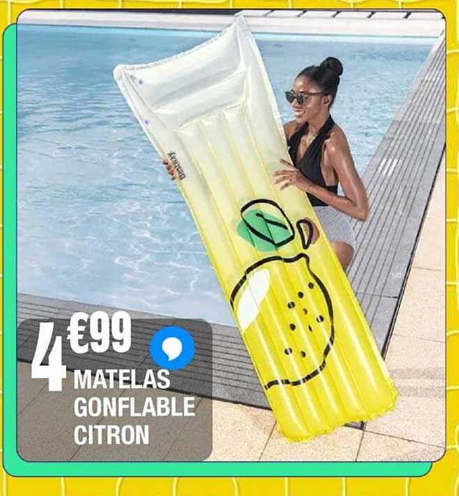 MATELAS GONFLABLE CITRON