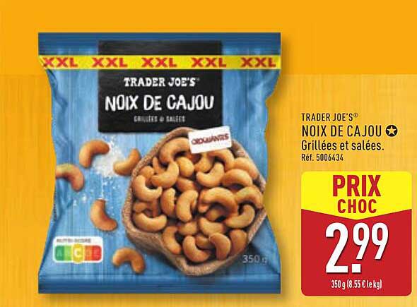 Noix de Cajou Grillées et Salées