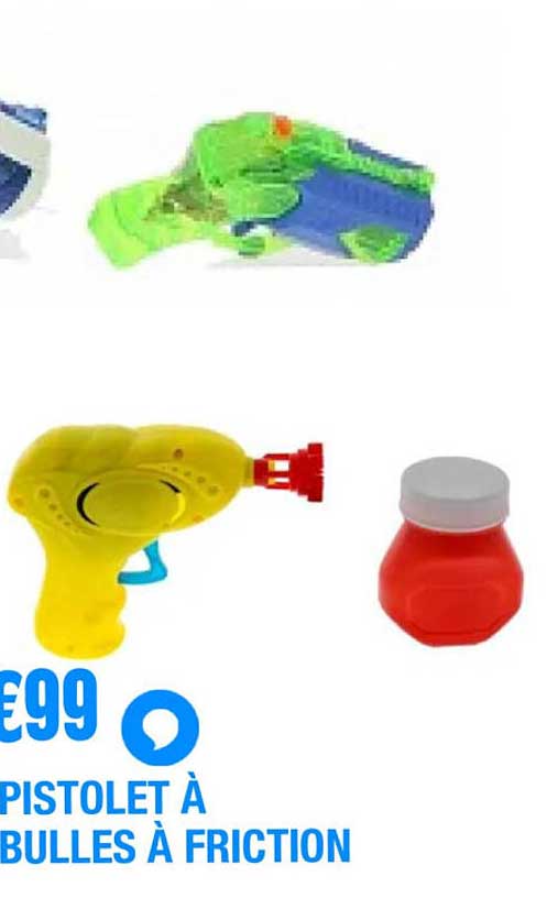 PISTOLET À BULLES À FRICTION