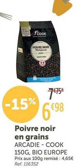 Poivre noir en grains