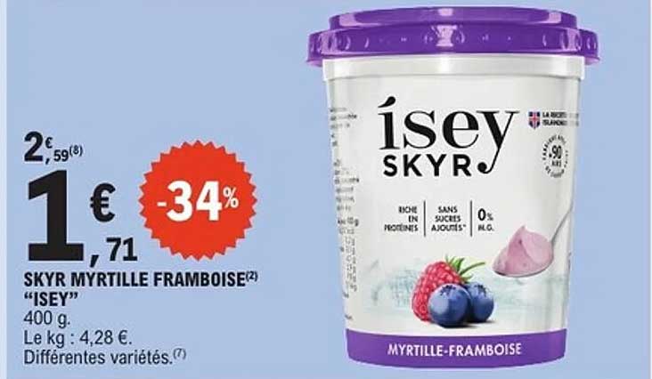 SKYR MYRTILLE FRAMBOISE "ISEY"