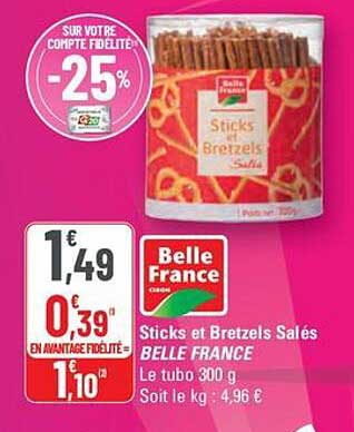 Sticks et Bretzels Salés BELLE FRANCE
