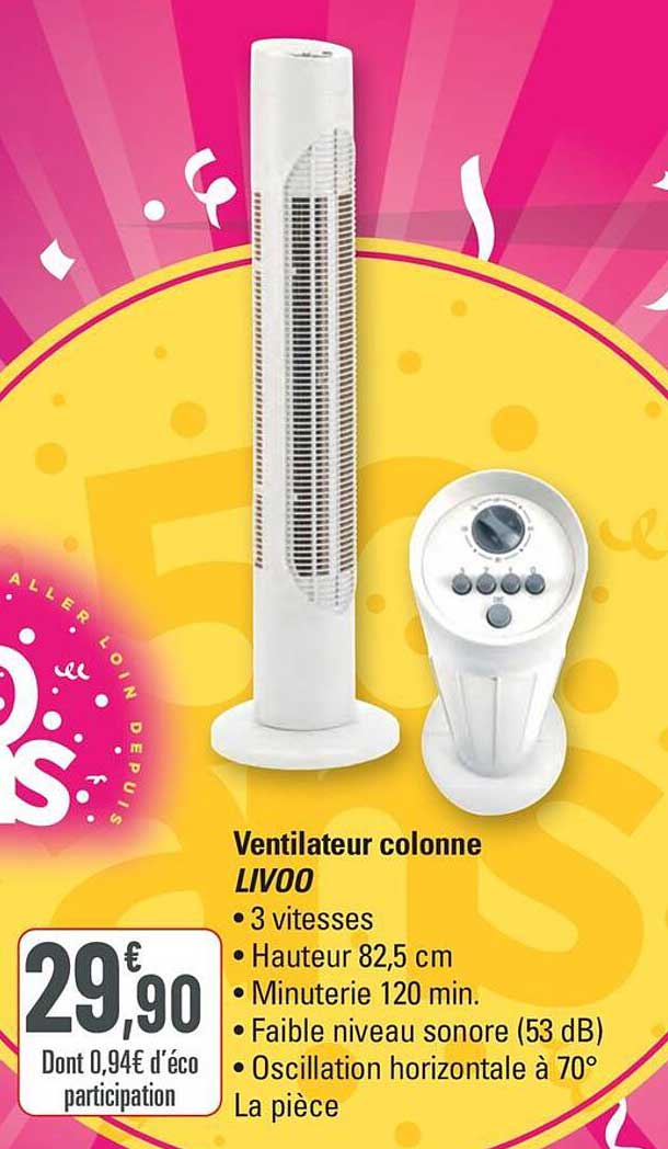 Ventilateur colonne LIVOO