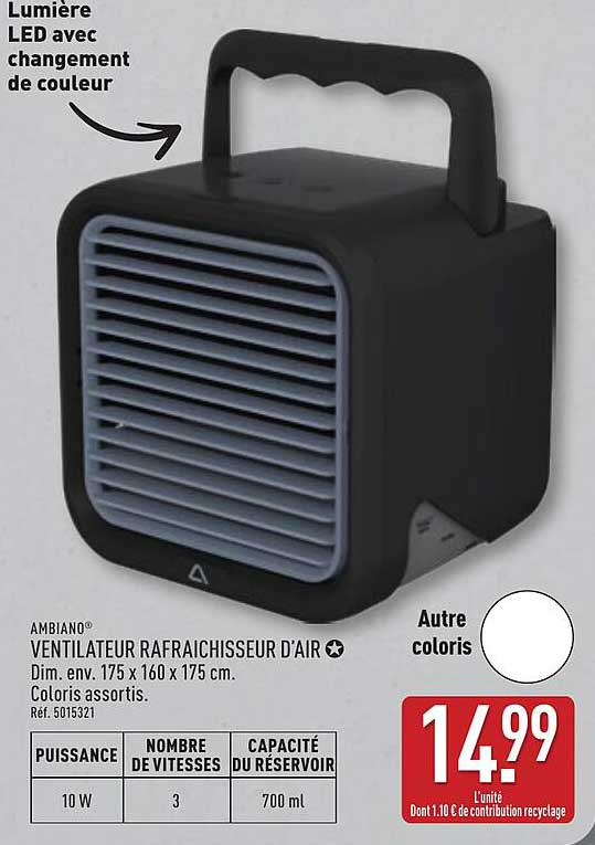 VENTILATEUR RAFAICHISSEUR D’AIR