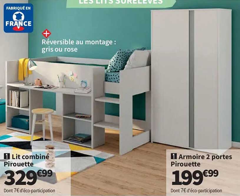 1 Lit combiné Pirouette