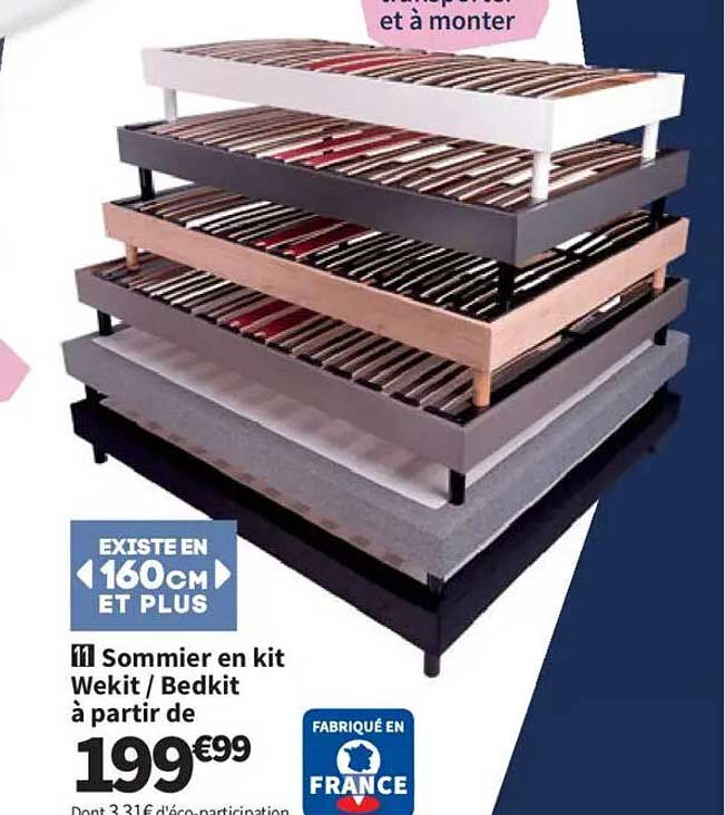 11 Sommier en kit Wekit / Bedkit à partir de