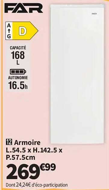 12 Armoire L.54.5 x H.142.5 x P.57.5cm