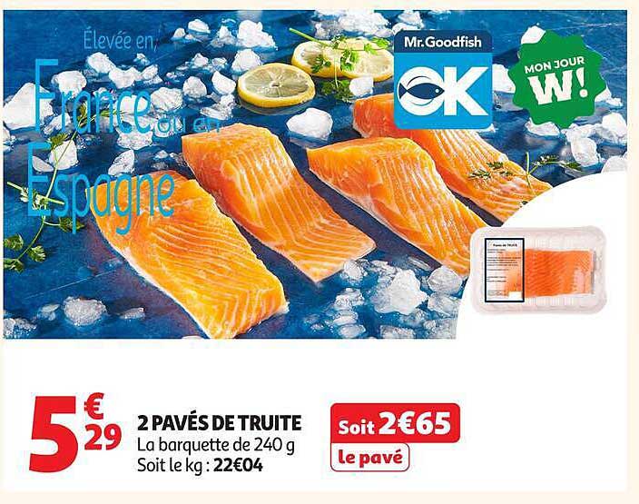 2 PAVÉS DE TRUITE