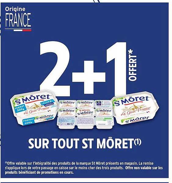 2+1 OFFERT* SUR TOUT ST MÔRET(1)