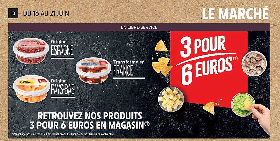 3 POUR 6 EUROS