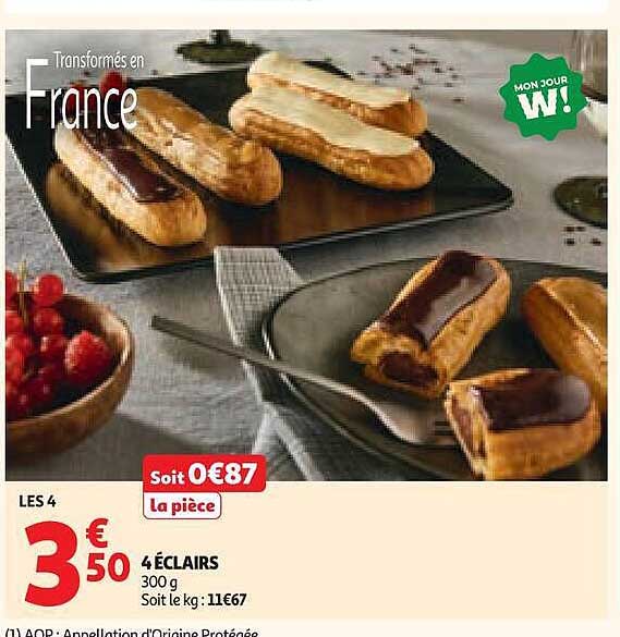 4 ÉCLAIRS 300 g