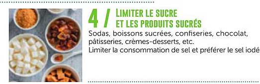 4 / LIMITER LE SUCRE ET LES PRODUITS SUCRÉS
