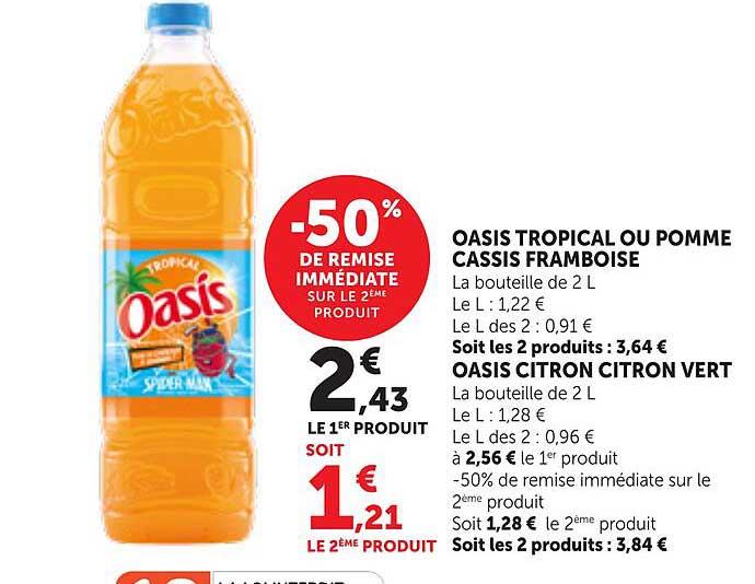 -50% DE REMISE IMMÉDIATE SUR LE 2ÈME PRODUIT