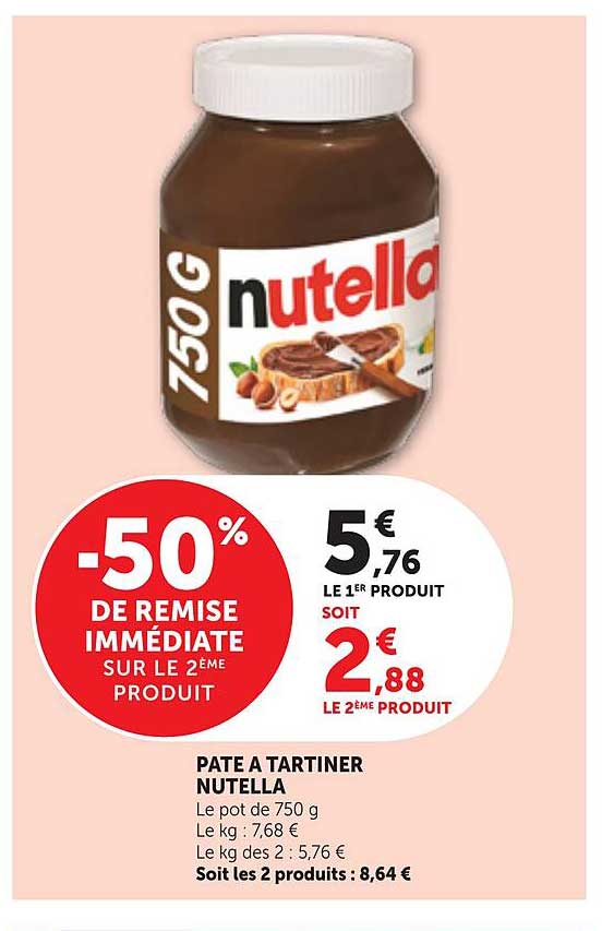-50% DE REMISE IMMÉDIATE SUR LE 2ÈME PRODUIT