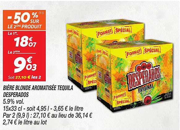 -50% sur le 2ème produit