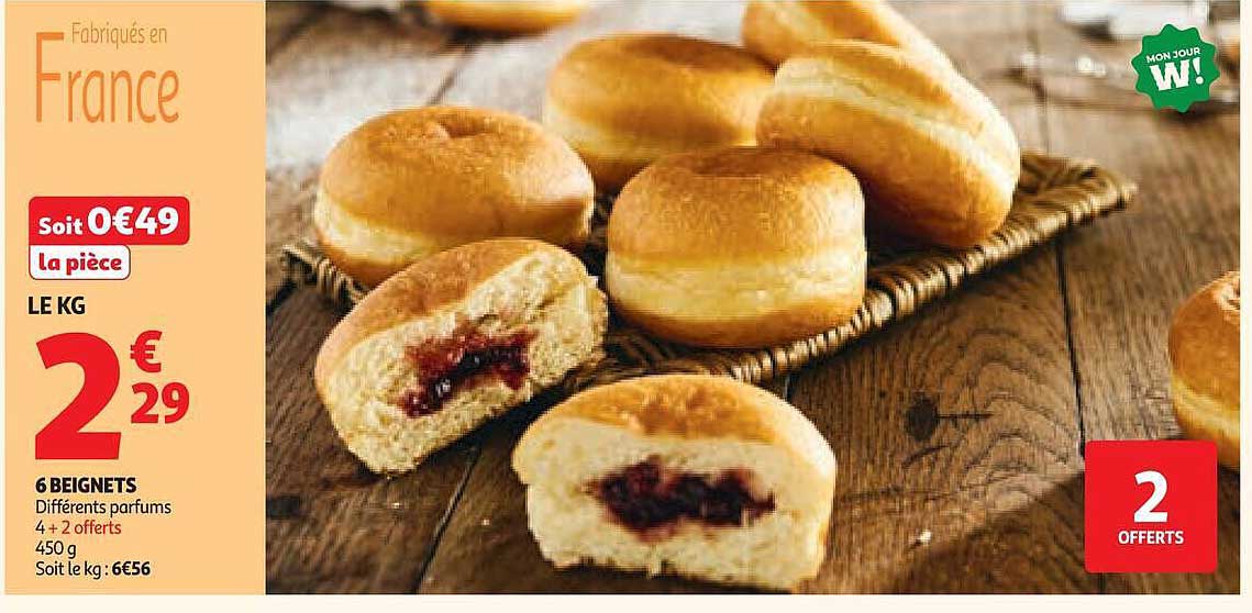 6 BEIGNETS