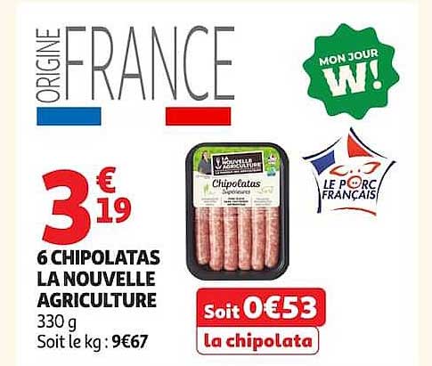 6 CHIPOLATAS LA NOUVELLE AGRICULTURE