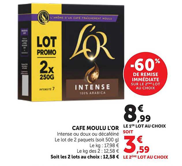 -60% DE REMISE IMMÉDIATE SUR LE 2ÈME LOT AU CHOIX