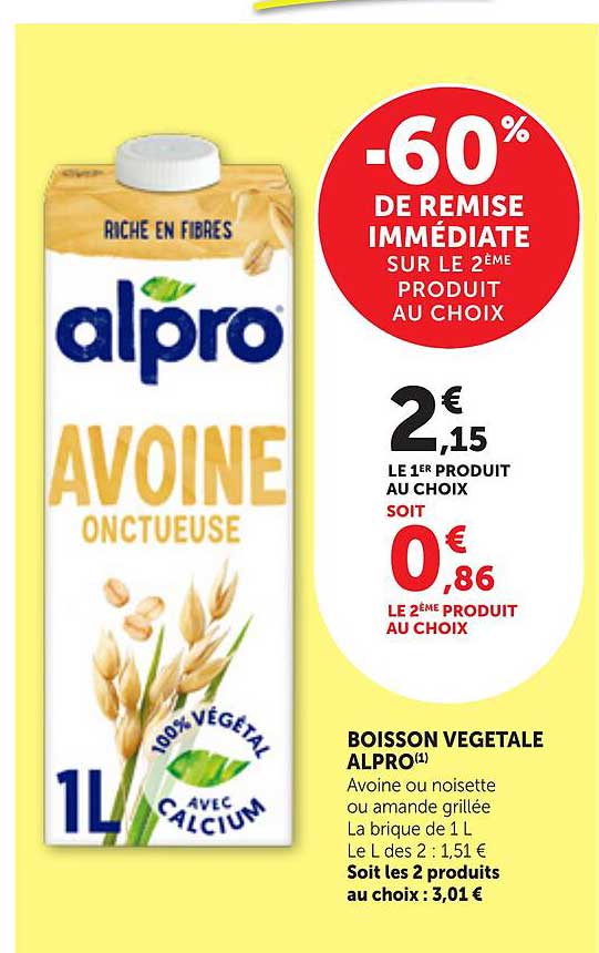 -60% DE REMISE IMMÉDIATE SUR LE 2ÈME PRODUIT AU CHOIX