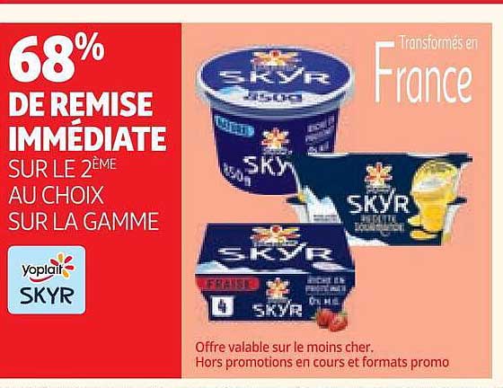 68% DE REMISE IMMÉDIATE SUR LE 2ÈME AU CHOIX SUR LA GAMME