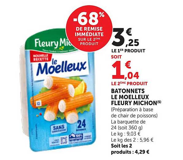 -68% DE REMISE IMMÉDIATE SUR LE 2ÈME PRODUIT