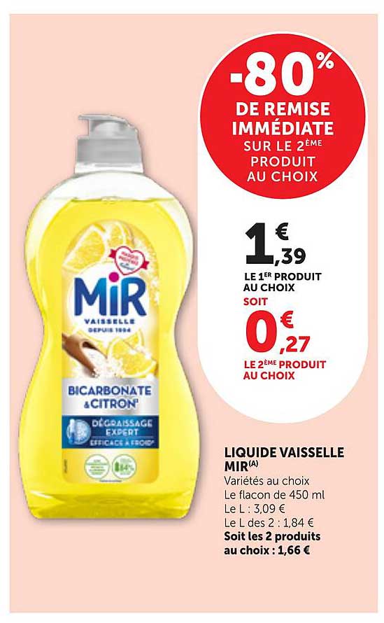 -80% DE REMISE IMMÉDIATE SUR LE 2ÈME PRODUIT AU CHOIX