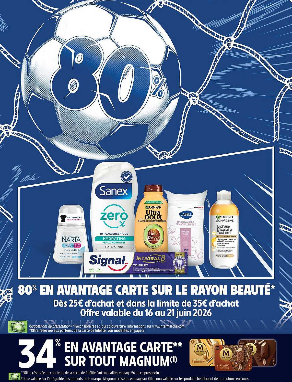 80% EN AVANTAGE CARTE SUR LE RAYON BEAUTÉ*